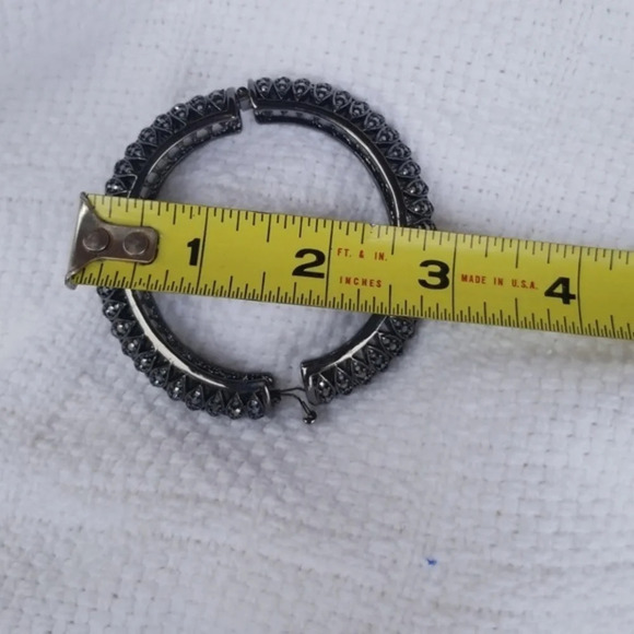 Vintage KJL hematite sparkle  bangle‎ - Picture 6 of 6